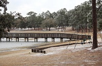 Photo of ice accumulations in a park in De Funiak Springs, FL. Photo courtesy of Keith Wilson.