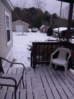 Snow in Ariton, AL