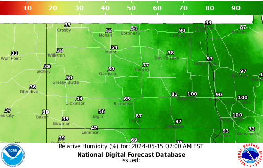 North Dakota Bad Hair forecast for the next 7 days