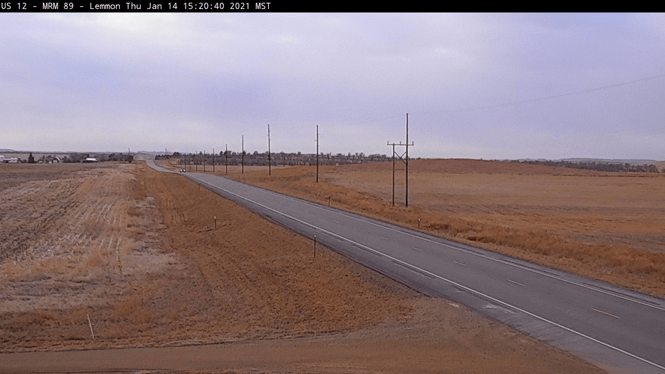 SDDOT Webcam on I-29 near Brandt, SD at 4:50 PM on 1/14/2021 (SDDOT)