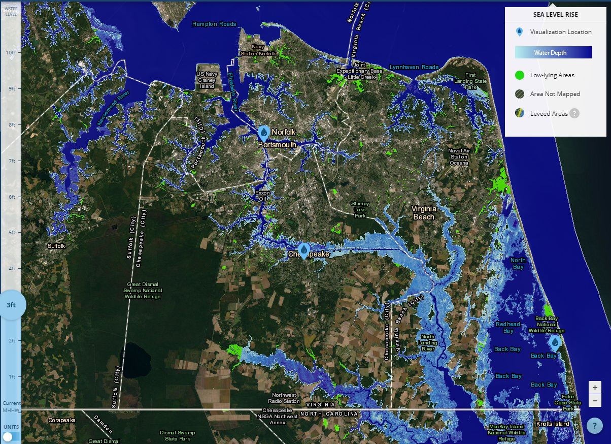 NOS Sea Level Rise Viewer