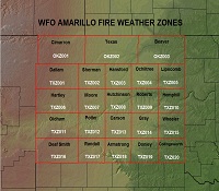 Amarillo Fire Weather Zones