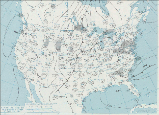 Surface Weather Map at 6 AM CDT on May 15, 1968