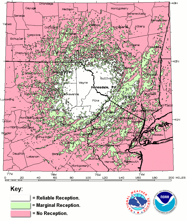 NOAA Weather Radio All Hazards Frequencies