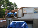 House damage in Reading, NY area.