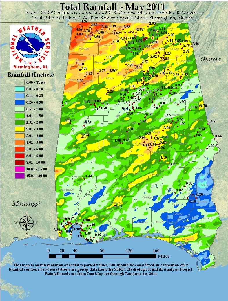 May 2011 Rainfall