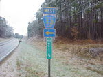 ice on street signs in cleburne county