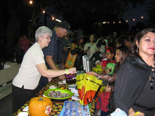 NWS Staff handing out candy and NWS information at Boo at the Zoo, Brownsville, TX