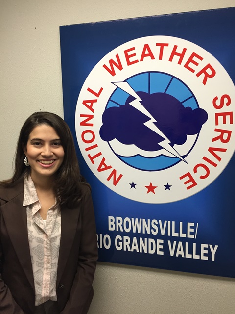 NWS Brownsville/Rio Grande Valley Forecaster Maria Torres received NOAA Employee of the Month Certificate for January 2015