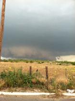 Zapata, Texas: shelf cloud