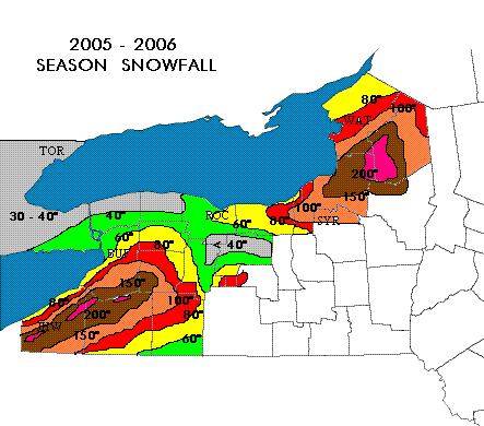 Winter Season 2005-2006 Snowfall