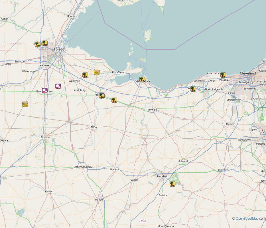map of storm reports from May 27, 2015