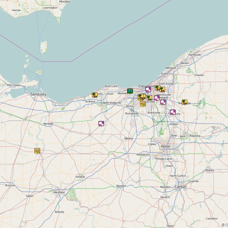map of storm reports from May 30, 2015