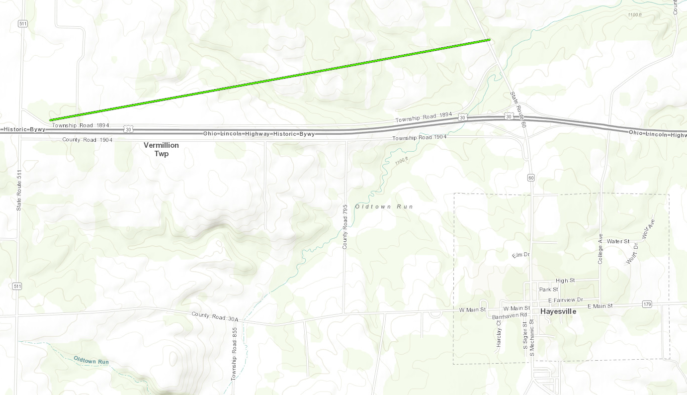 Map of the Hayesville Tornado Track as Described by the Above Public Information Statement