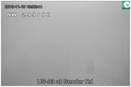 ODOT camera with whiteout conditions