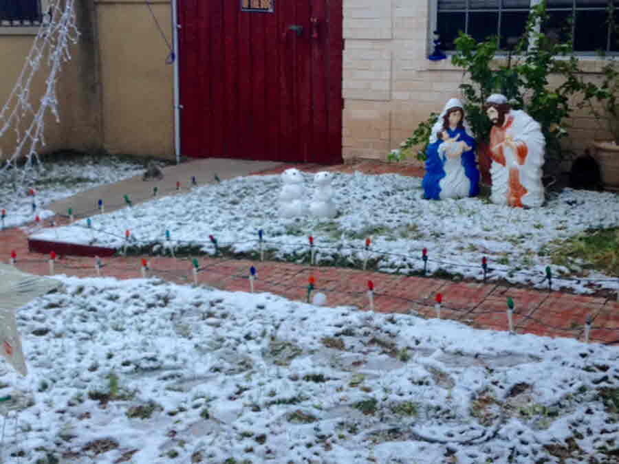 Laredo: Snow With Snowmen - Credit Oscar Maldonado