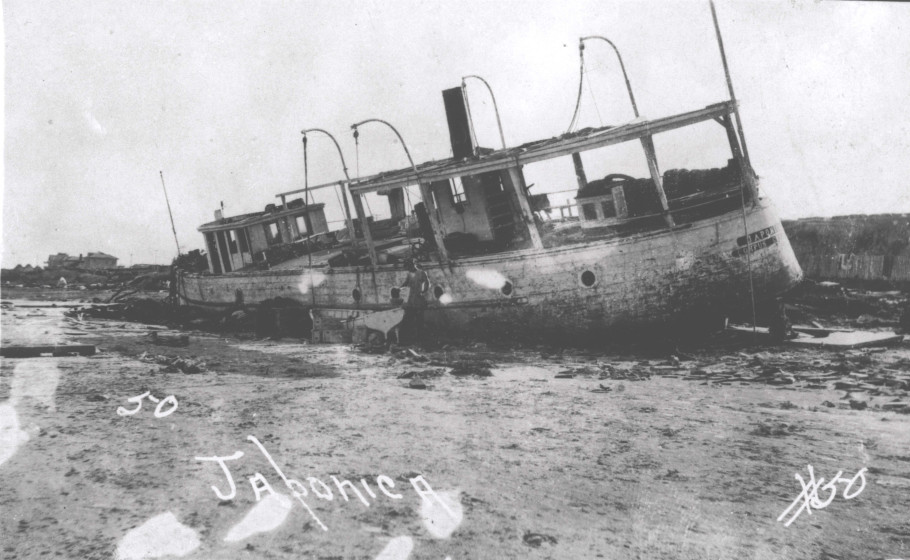 Damage to a tour boat named 'Japonica'.