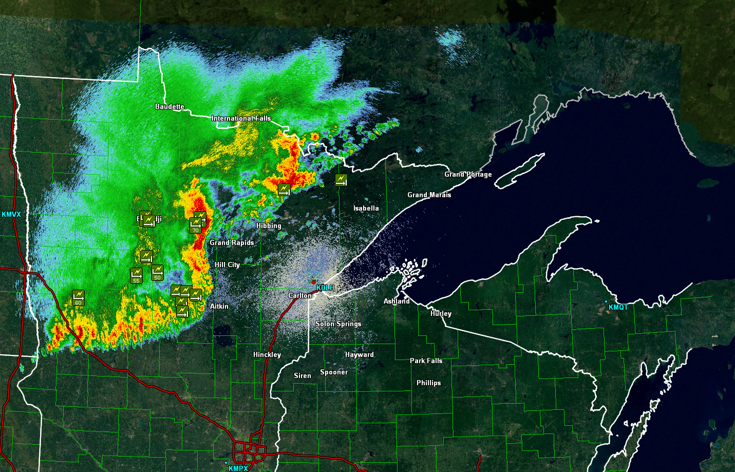 July 2021 Northland Squall Line