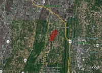 [ Polygon depicting the area in Whitfield County that was affected by the downburst. ]