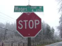 [ ice on road signs ]
