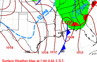 [ surface map showing storm system on the morning of the 15th ]