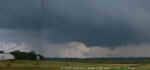 Composite image of twin tornadoes near Spirit Lake around 829 pm CDT