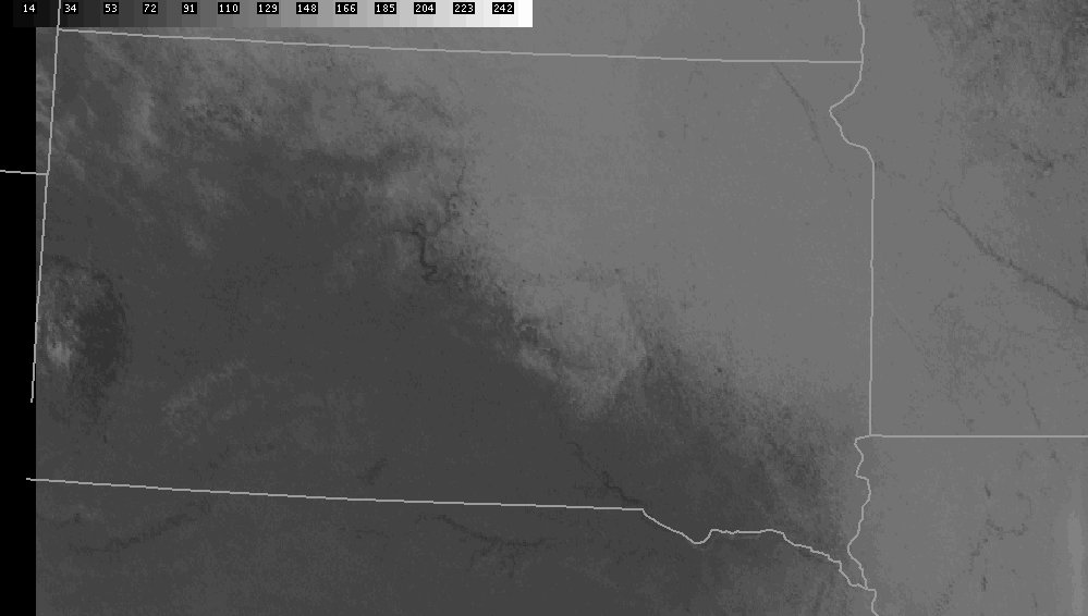 Visible satellite picture from 2 pm January 20, 2009