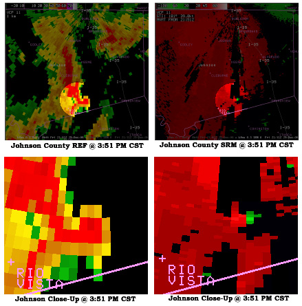 Johnson County Dec 29th, 2006 Tornado Radar Images