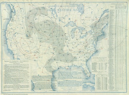 June 1, 1935 Surface Map