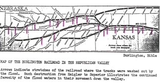 Map of Railroad Track Damage