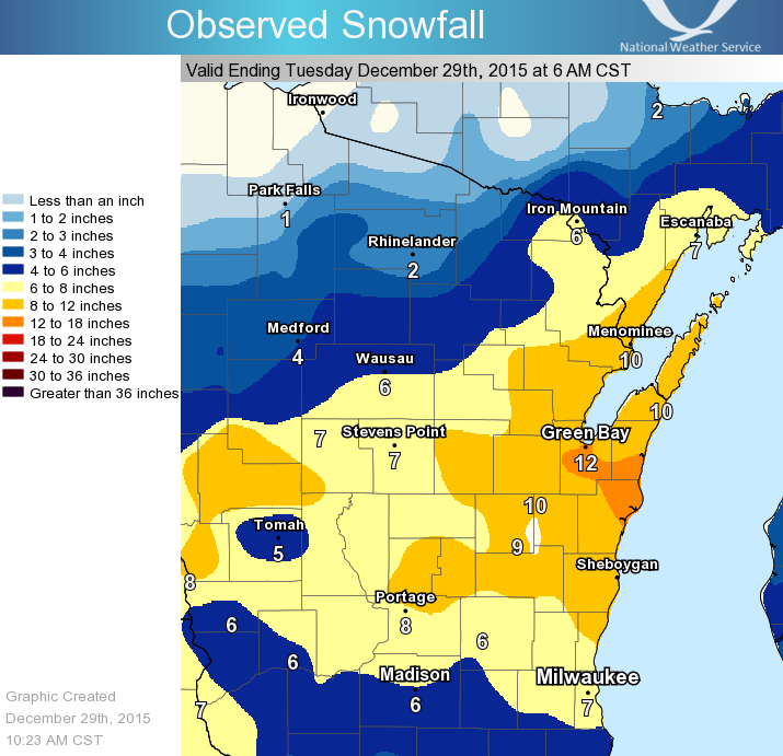 Winter Storm Hits Wisconsin