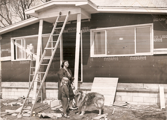The Bolt home after the tornado of April 11, 1965