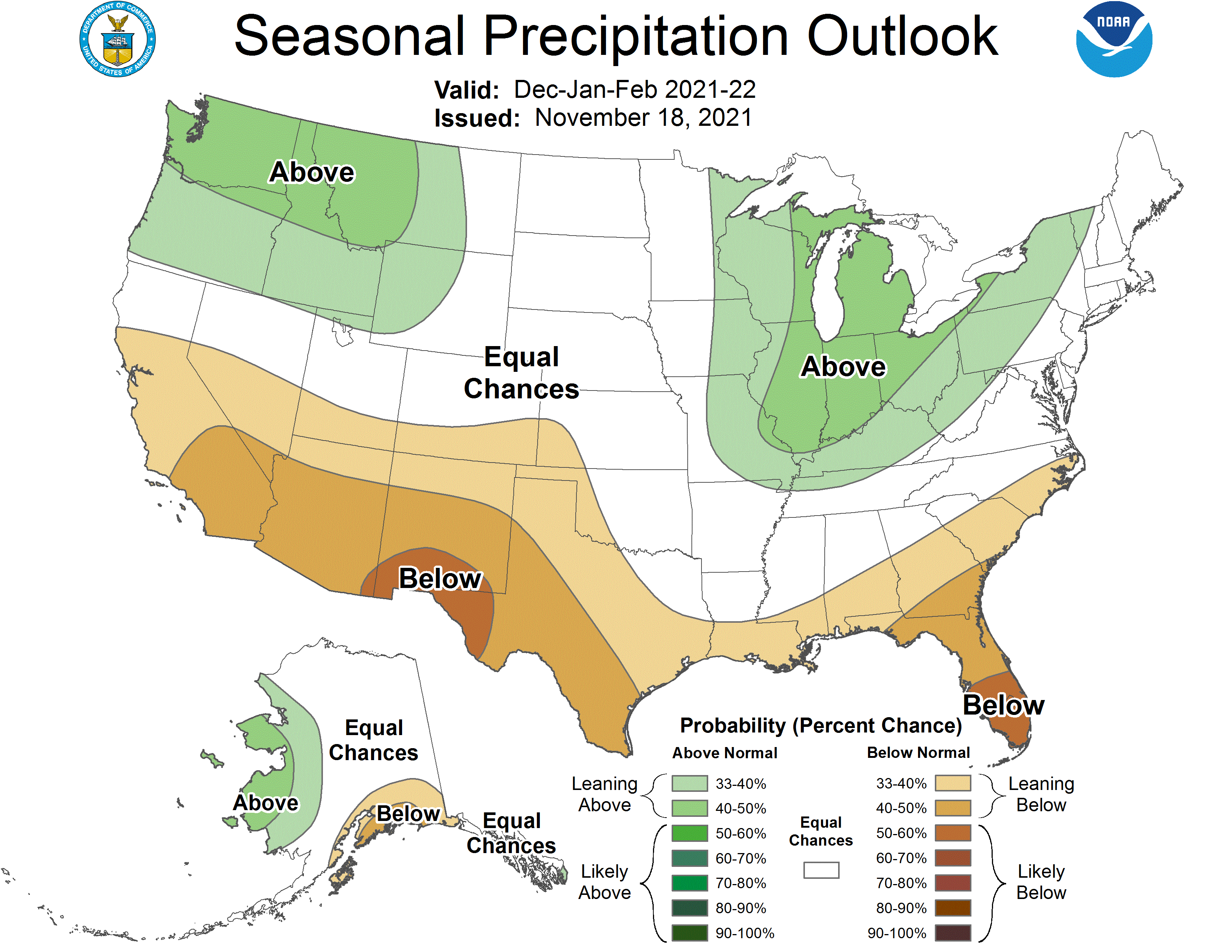 U.S. Winter Precipitation Outlook from the Climate Prediction Center