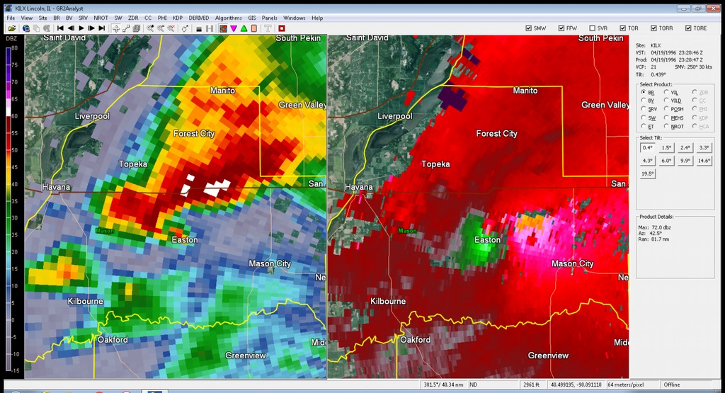 Radar Image from 6:20 pm
