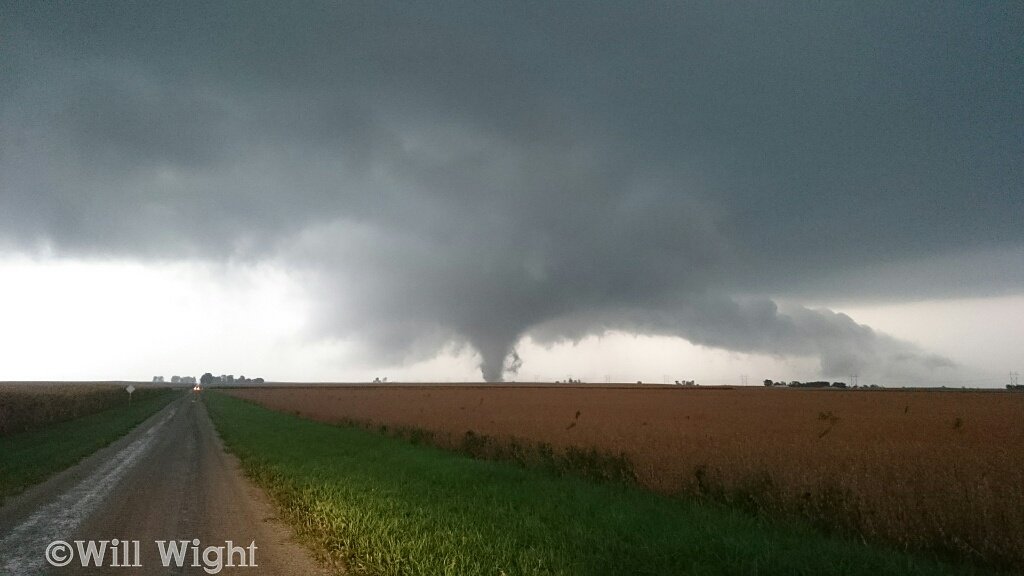 Tornado near starting point south of Sidney. Photo by Will Wight
