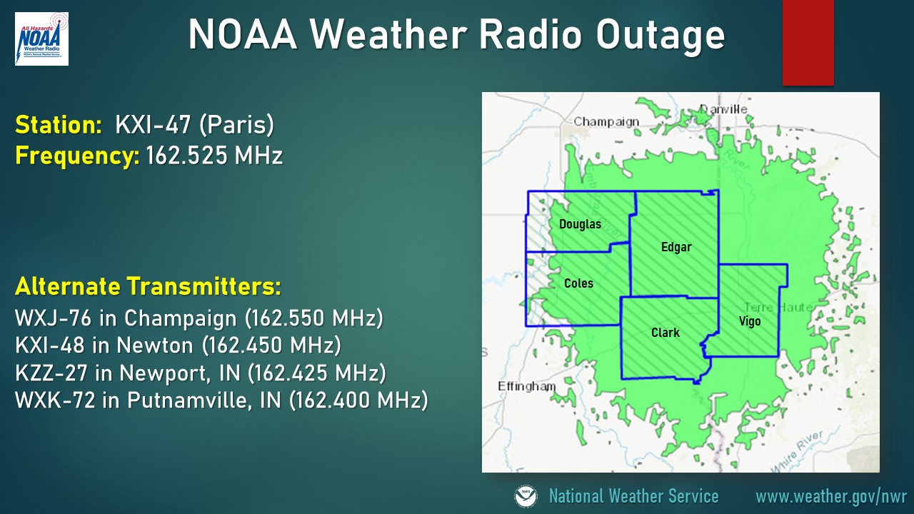 Paris NOAA Weather Radio outage
