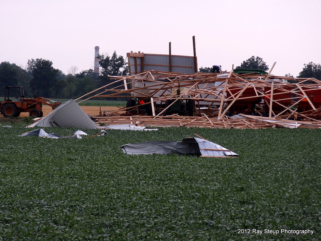 Nine Mile Indiana barn destroyed