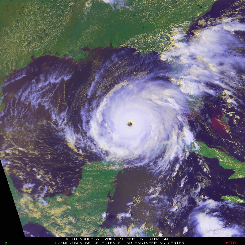 Hurricane Rita Visible Satellite Imagery