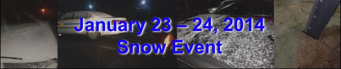 January 23-24, 2013 Snow Event