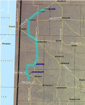 The approximate path of the survey team is pictured below (click on image to enlarge).