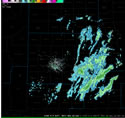 Lubbock radar image around 4 pm on 3 March 2008.