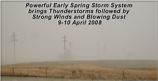 Photo of duststorm in Muleshoe on April 10th, 2008