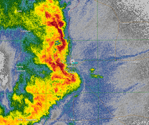 Radar image at 10:30 pm