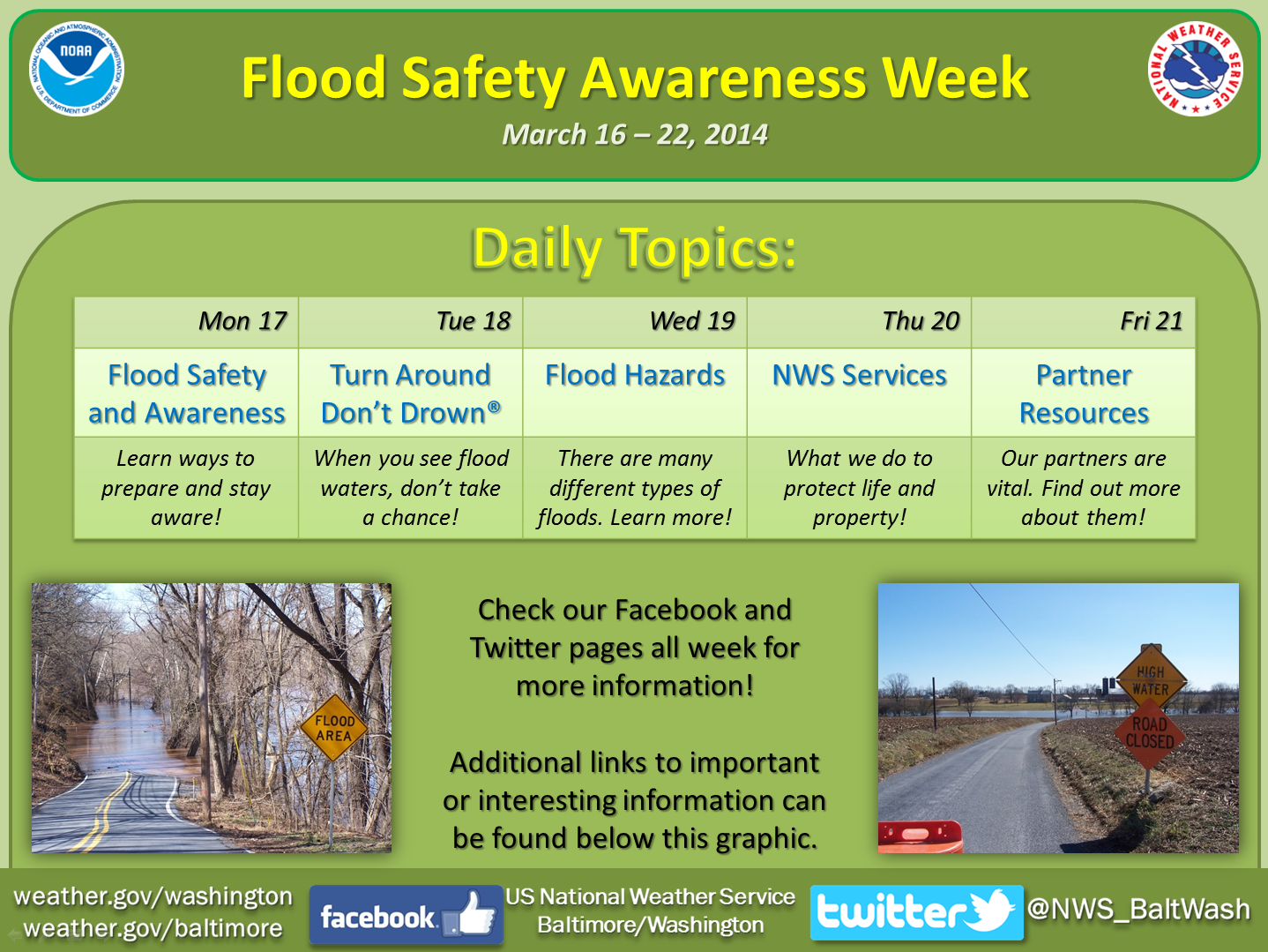 Flood Safety Awareness Week 2014