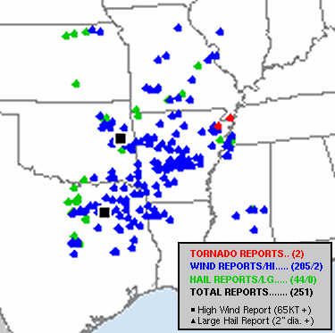  Storm reports through 1200 am CDT on 10/03/2014.