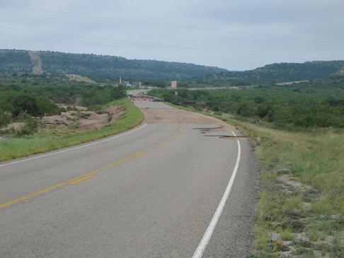 Photo of asphalt removed from Highway 349
