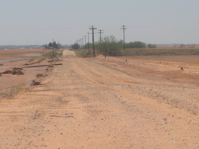 Photo showing downed power poles
