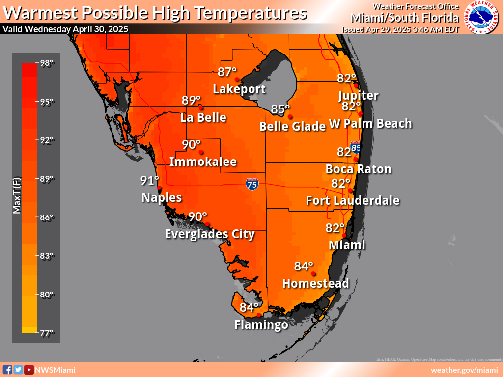 Warmest Possible High Temperature for Day 2