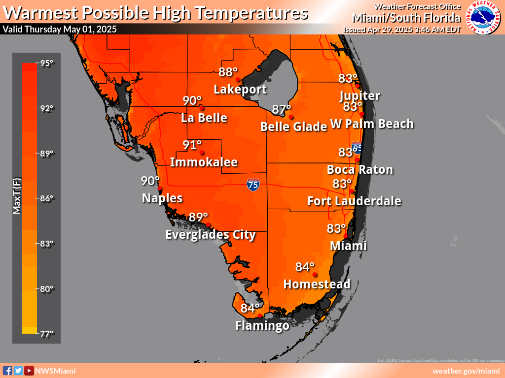Warmest Possible High Temperature for Day 3