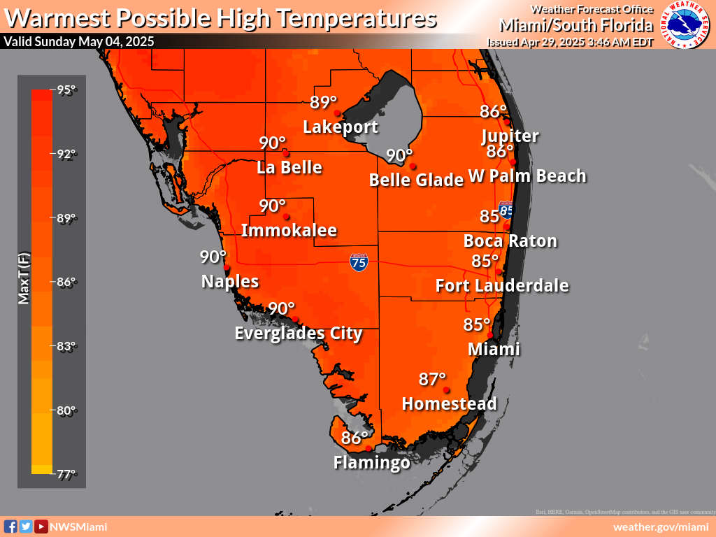 Warmest Possible High Temperature for Day 6